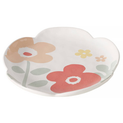 Crysanto virág tányér, kerámia, Ø 21 cm