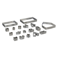 Karácsonyi mézeskalács formák, 18 darab