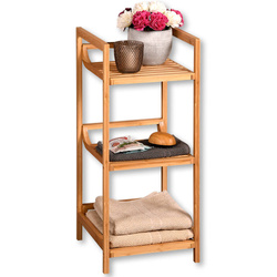 Fürdőszobai polc 3 polccal, bambusz, KESPER