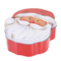 VINTERA karácsonyi mintás süteményes doboz, 1,7 l, Mikulás