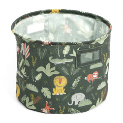 Kerek játék tároló THE KING OF THE JUNGLE, Ø 38 cm