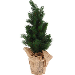 Műanyag fa juta virágcserépben, 45 cm