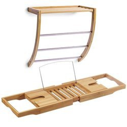 Fürdőszobai polc kádra, 2 az 1-ben törölközőtartó - szett, ZELLER