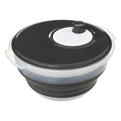 Műanyag salátaszárító kihúzható kézi hajtással