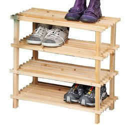 Ízléses fenyőfa cipőtartó