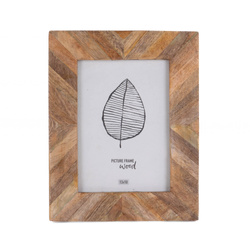 PATCHWORK mangófából készült fényképkeret, 19 x 24 cm