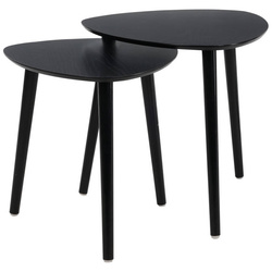 Háromlábú kávézóasztal szett, 2 db.