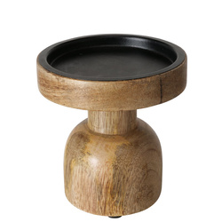 NUMLA fa gyertyaállvány, mangófából, Ø 12 cm