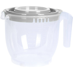 Keverőtál fedéllel, mérőedény, 2200 ml