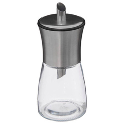 Rozsdamentes acélból készült cukortartó adagolóval, üvegből, Ø 6,5 cm