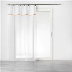 LEANA függöny a nappaliba, gyűrűs, voál, 140 x 240 cm