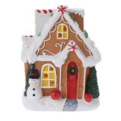 Mézeskalács ház figura, 10 cm