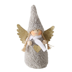 AMIA figura angyalka puha ruhában, 16 cm magas