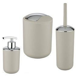 BRASIL fürdőszobai kiegészítő készlet, szappanadagoló + WC-kefe + 2 l-es szemetes, WENKO