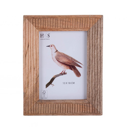 Álló fényképkeret díszes mangófából készült kerettel, 21 x 26 x 2,5 cm