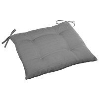 Kötözős székpárna, négyzet alakú, szürke