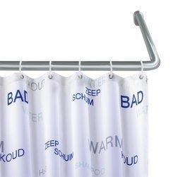 Univerzális zuhanyfüggöny rúd, Ø 2 cm, króm, WENKO, ezüst