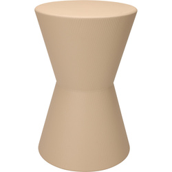 TOME totem típusú kanapé melletti asztal, Ø 29 x 45 cm, homokszínű