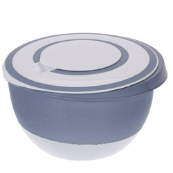 5 literes műanyag tál, fedéllel