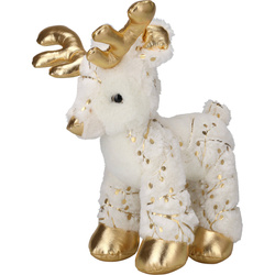 Plüss karácsonyi dísz, szarvas, 40 cm