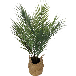 Mesterséges pálma növény kosárban, 64 cm