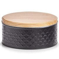 SCANDI élelmiszer tároló edény, Ø 20 x 9 cm, ZELLER, fekete