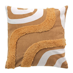 MIRADE dekoratív párnahuzat, absztrakt minta, tuftált pamut, 40 x 40 cm