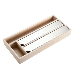 Étel fólia és papír adagoló, bambusz, 42 x 19 cm