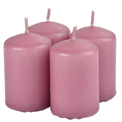 Illatos gyertyák készlete, oszlopos, 6 cm