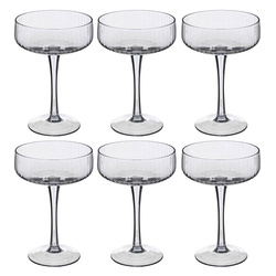 MIDNIGHT koktélpohár szett, 250 ml, 6 db.