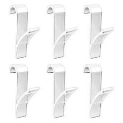 Horgok - radiátor akasztók fürdőszobához, 6 darabos készlet, WENKO, átlátszó