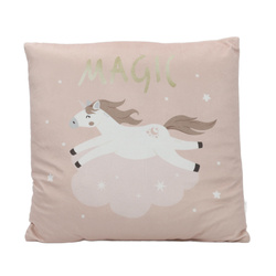 Dekoratív párna egyszarvúval, 40 x 40 cm