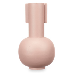 Fém váza, pasztell szín, 14 x 28 cm