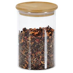 Üveg tárolóedény bambusz fedéllel, 800 ml, KESPER