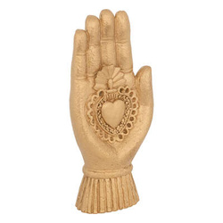 AMIRA szívvel ellátott kéz figura, 16,5 cm