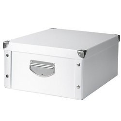 Tárolódoboz, 40x33x17 cm, ZELLER, fehér