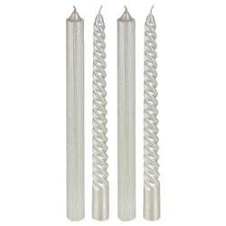 Csillogós gyertya készlet, 4 db.