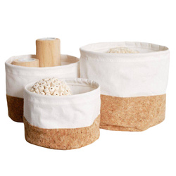 Simplicity tárolók, parafa alap, 3 tárolóedény