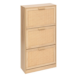 Keskeny magas cipőtartó CANE, bécsi fonás, 60 x 24 x 113 cm