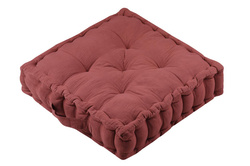 Padlóra való pamut ülőpárna COLINE, 45 x 45 x 10 cm