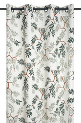 Pamut függöny fűzőlyukkal, BOTANYS, 140 x 260 cm