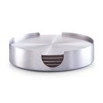 Poháralátét, rozsdamentes acél - 6 darabos készlet, ZELLER