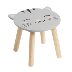 SAFARI gyerekfa szék állatmotívummal, 28 cm, cica