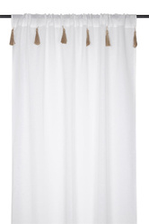 IBIZA függöny díszes bojtokkal, 140 x 260 cm