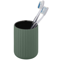 BELLUNO fogkefe tartó, kerámia, Ø 8 cm, WENKO, zöld