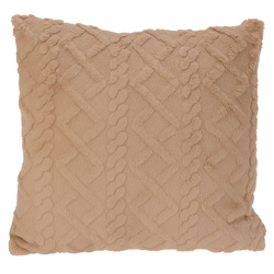 Dekoratív párna 45 x 45 cm, geometrikus, barna