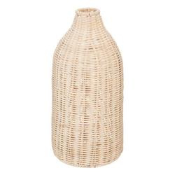 Seav rattan fonott dekoratív váza, 32 cm