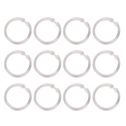 Nagy zuhanyfüggöny gyűrűk 12 darab, WENKO