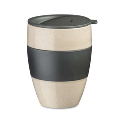 AROMA TO GO termosz kávéhoz, 400 ml, KOZIOL, természetes sivatagi homok/természetes hamuszürke