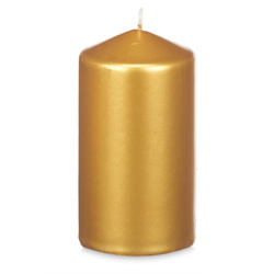 LUNAR arany henger gyertya, Ø 7 cm